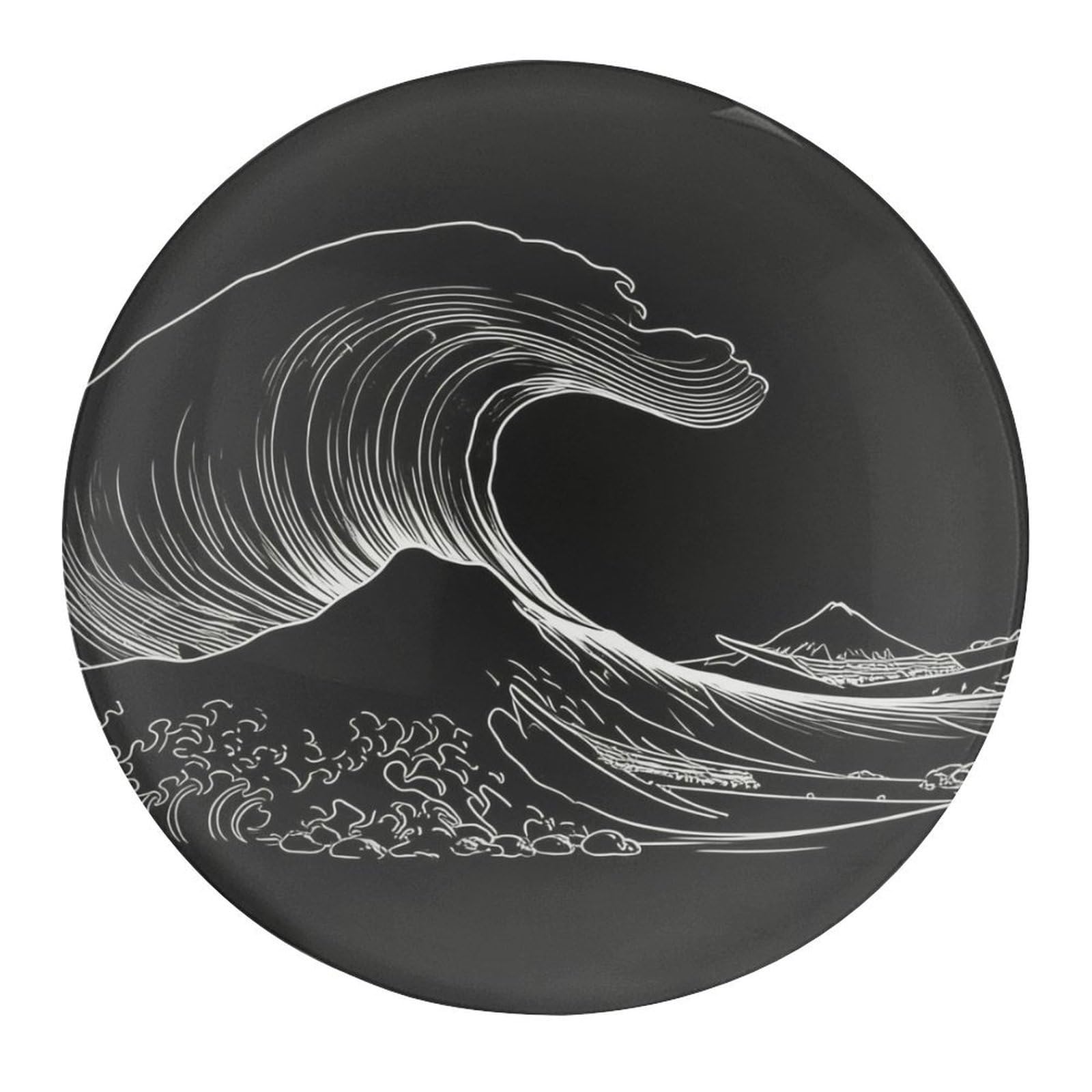 Fekiloot Style Dragon-Head Wave Refrigerator Magnet Fridge Magnet4 Pcs