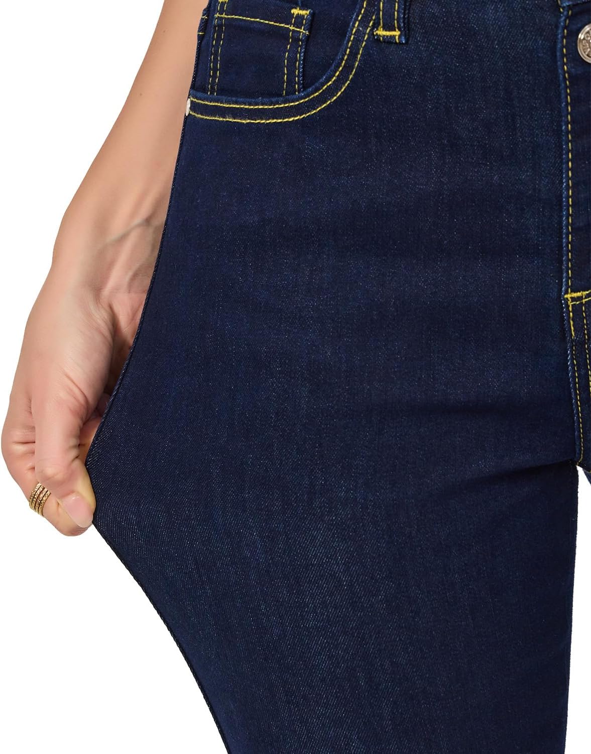 VIPONES Women's Flare Bell Bottom Jeans High Waisted Wide Leg Bootcut Jeans Stretchy Denim Pants - Image 6