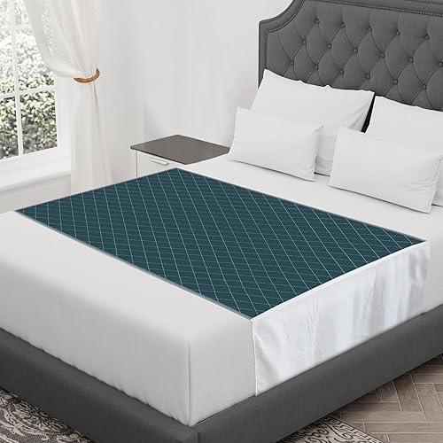 CoolShields Almohadillas de cama impermeables, 60" x 36" pulgadas, protector de colchón lavable y reutilizable, almohadilla para mojar la cama por