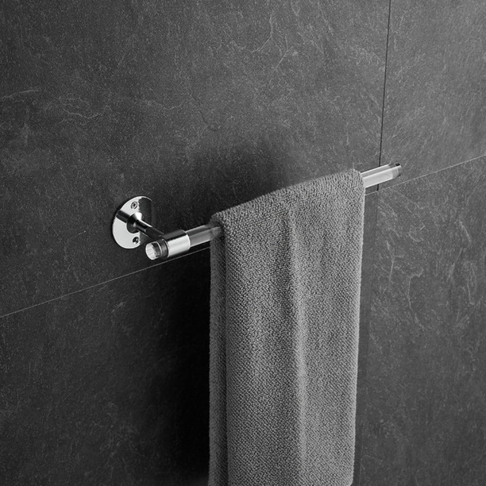 Fini les trous : Porte-Serviettes en Acrylique sans poinçon Noir et Or pour salle de bain