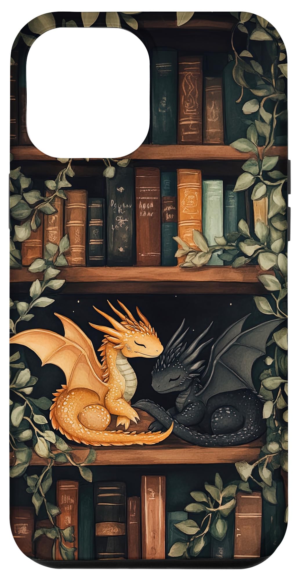 Cute Dragons On Bookshelf Book Dragon Bookworm Book Lover Case for iPhone 12 Pro Max