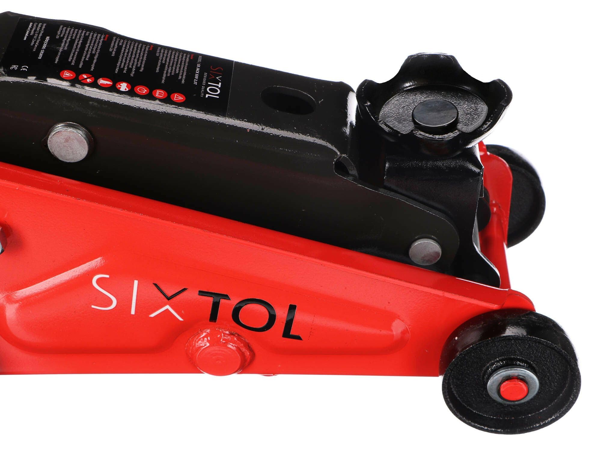 SX Jack SUV 2,5T | Gato hidráulico | 2,5 toneladas | SUV | Rango de elevación más Alto | móvil | Estructura de Acero | maletín de Transporte, Rojo
