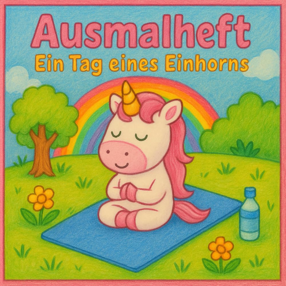 Ausmalheft: Ein Tag eines Einhorns