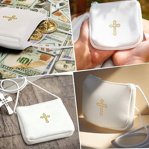 Miniatura 5 de Funda de cuero para Pyx, estuche de Pyx católico con correa para comunión, sacerdotes anfitriones, diáconos, regalos