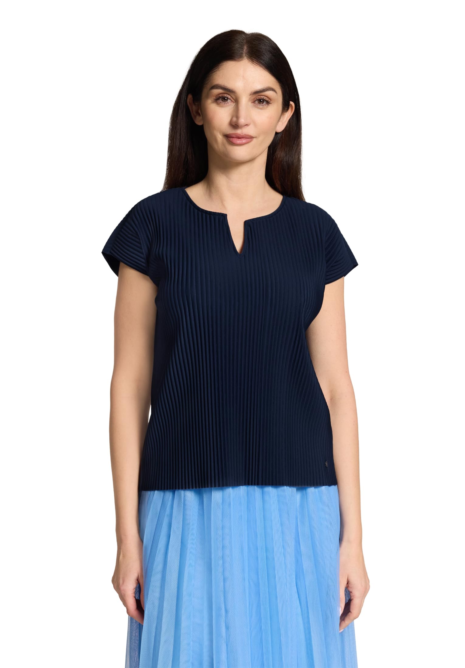 Betty & Co Damen Kurzarm-Shirt mit Plissee