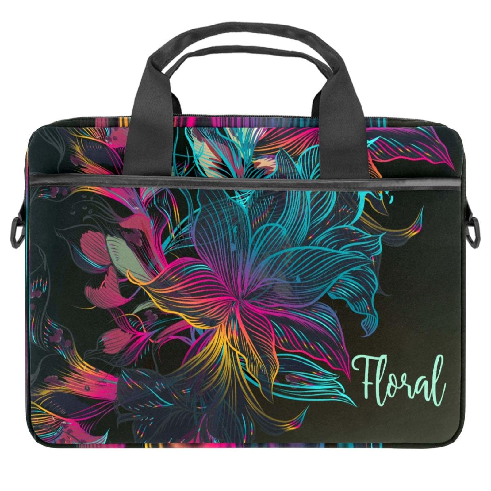 Sacoche pc portable 13 pouces à fleurs protégeant des rayures