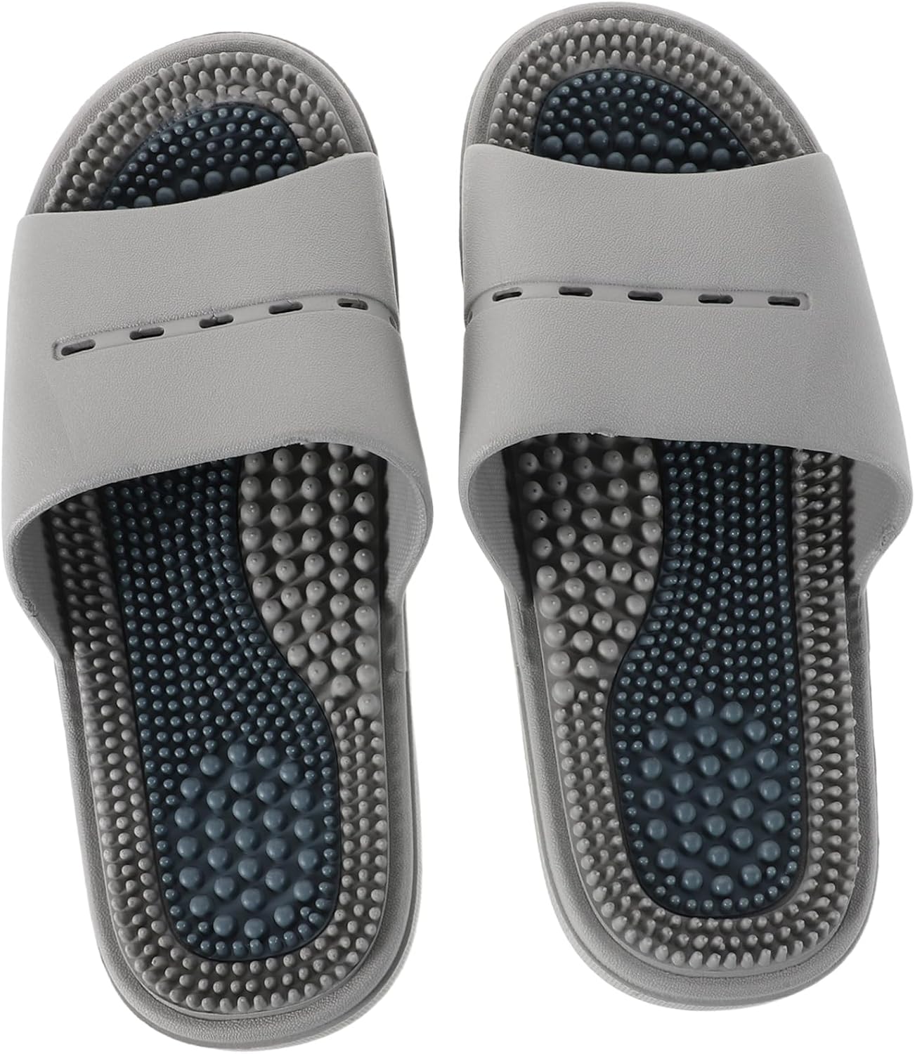 NOLITOY 1 Pair Men Massage Slippers with Foot Therapy Non Slip Bathroom Sandals for Home Salon Breathable House Shoes Versatile Design for Comfort Relaxation