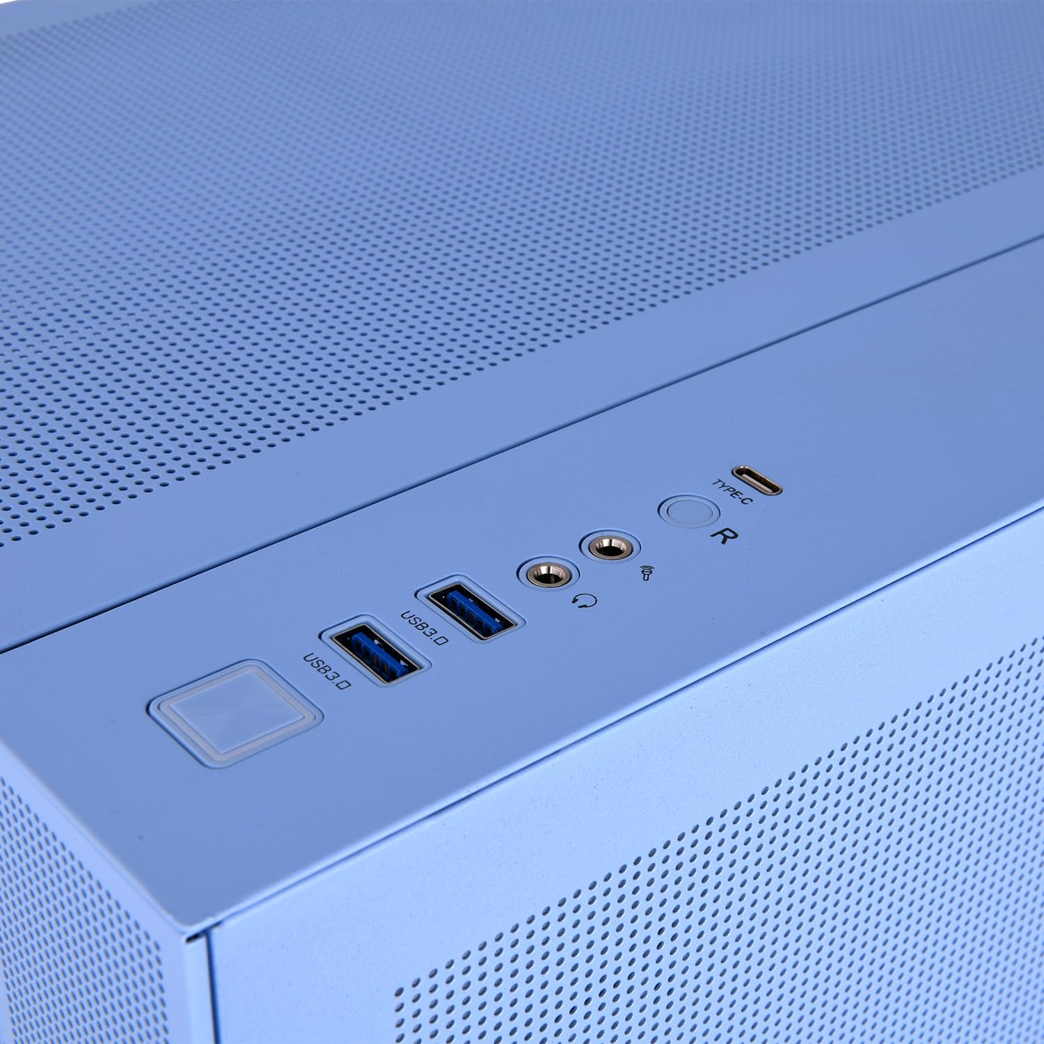 Thermaltake View 380 TG ARGB Hydrangea Blue ATX Custodia; 4 x 120 mm ARGB Ventole Incluse; Supporta Hidden-Connector Motherboard; Frontale & Side Doppio Pannello in Vetro Temperato; CA-1Z2-00MFWN-AZ