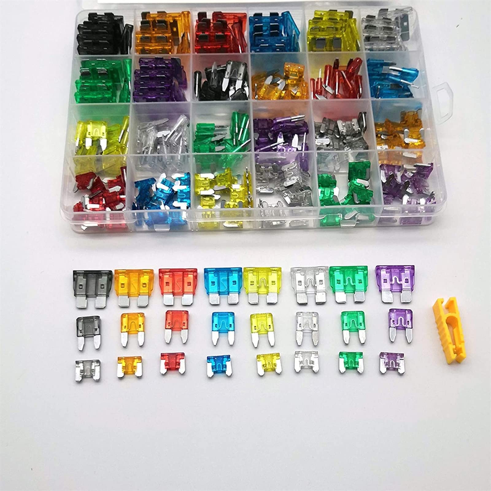 Fusibles de voiture de type blade assortis pour auto et camion avec clip de remplacement