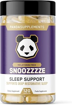 Underground Bio Labs Panda Supps Snoozzze- Premium Sleep & Recovery Support-Melatonin Free Formula 120 Capsules