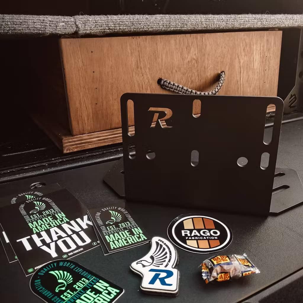 Rago Fabrication WaterPORT Roof Rack Mount | Universal Slots | Holds WaterPORT Day Tank | Compatible with Various Racks | Made in The USA