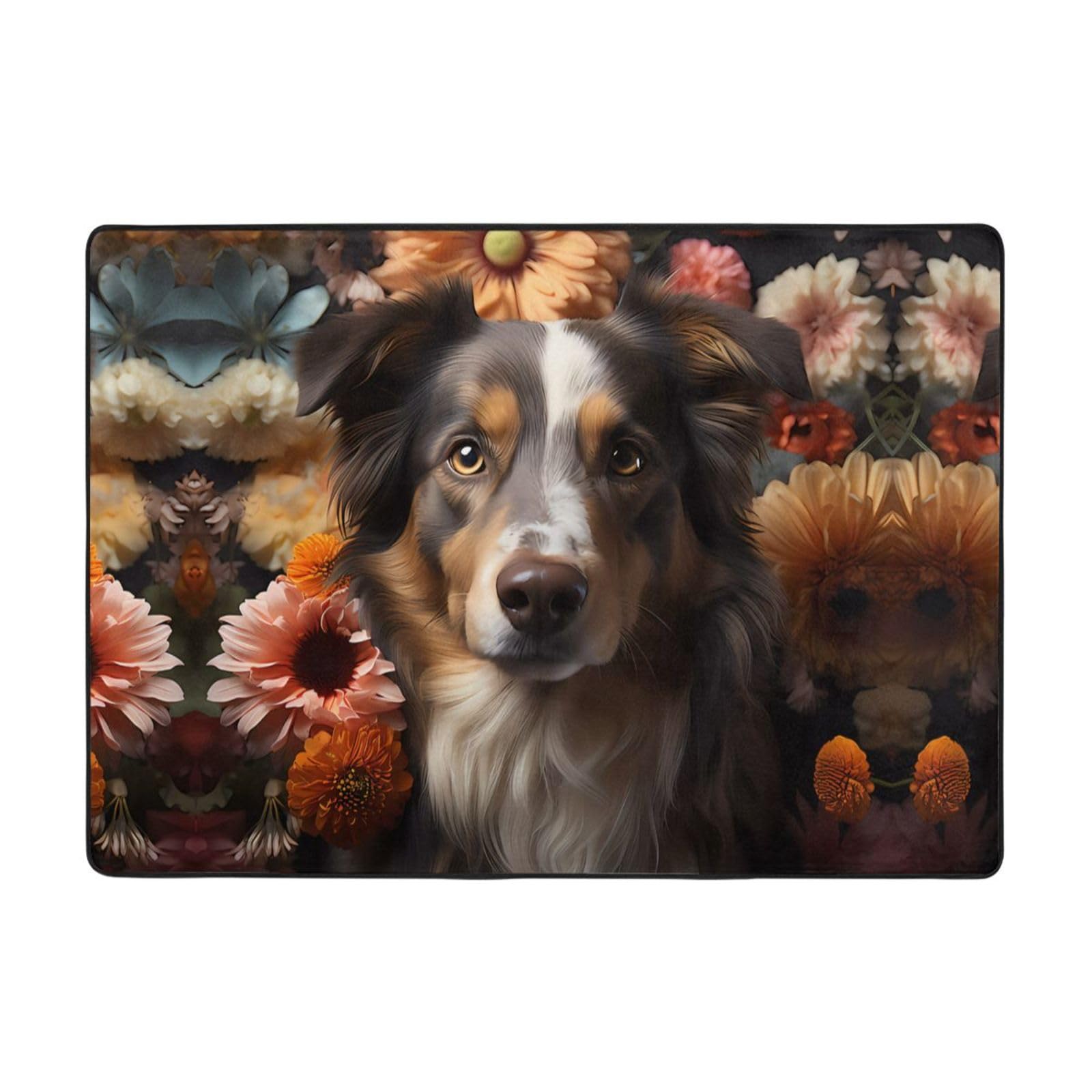Tapis en flanelle anti-tache grand format fini les sols froids dans la chambre
