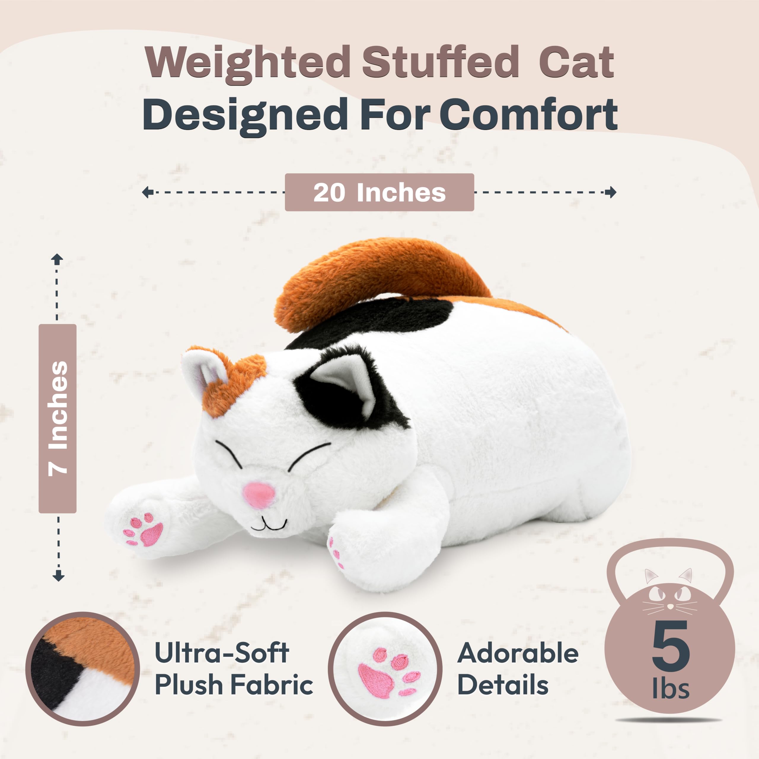 Amazon.com: Bliss World Weighted Stuffed Animals 20
