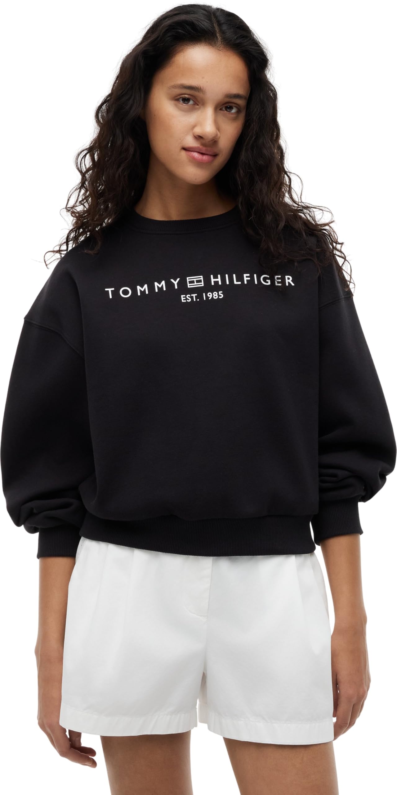 Tommy Hilfiger Damen Corp Logo Mdrn Swtsrt Ww0ww47831 Pullover-Sweatshirt (1er Pack)