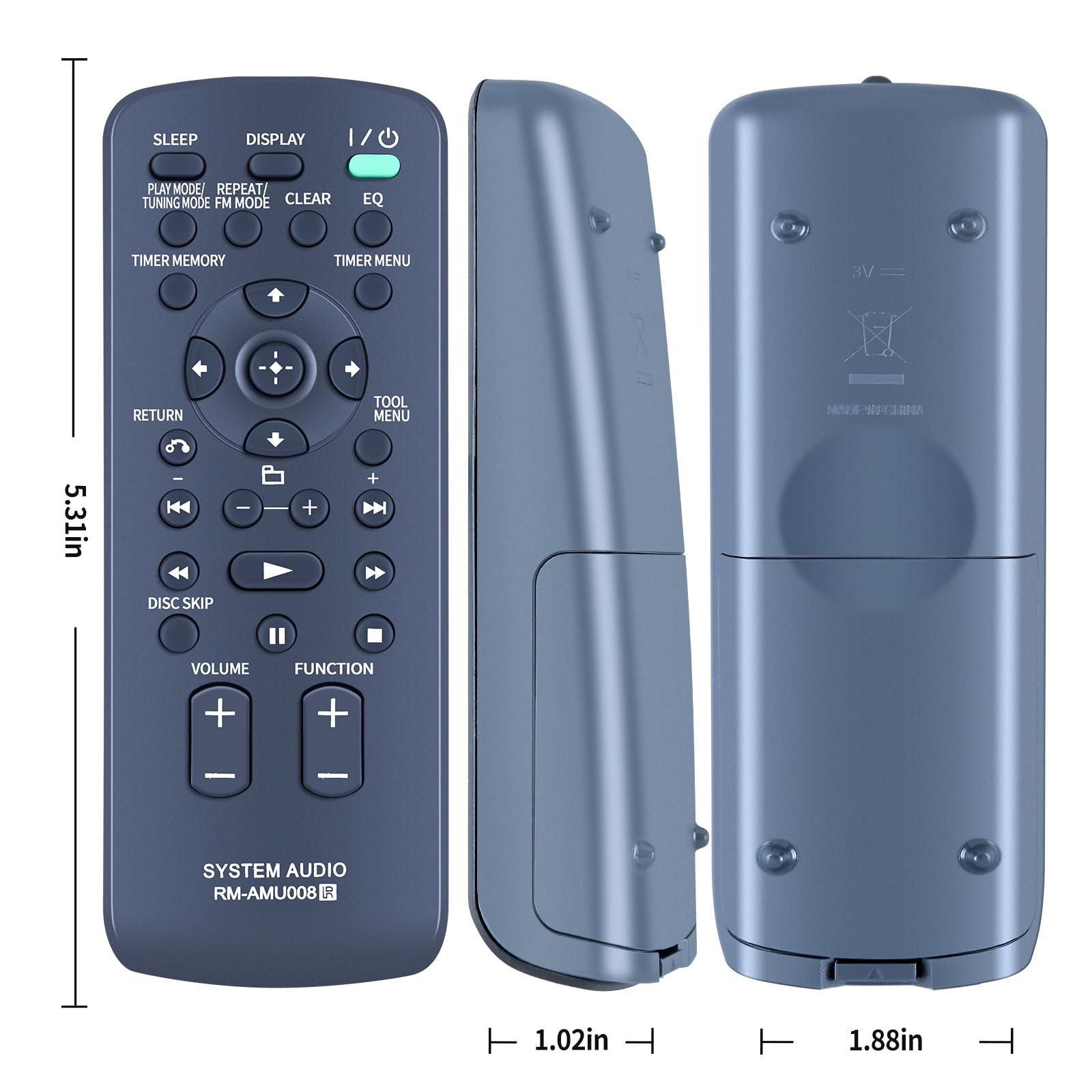 Amazon.com: ZWP RM-AMU008 Remote Control Replacement fit for Sony
