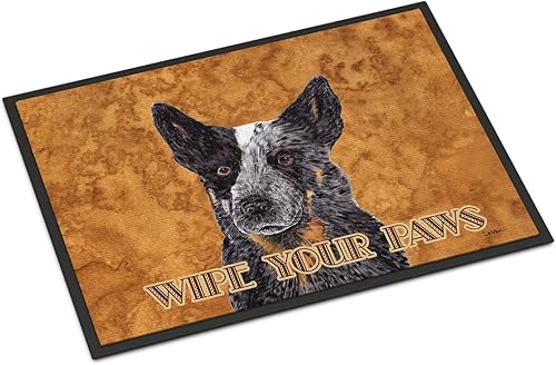 Caroline's Treasures SC9141JMAT - Tapete para puerta delantera, 24 x 36 pulgadas, para entrada y entrada, antideslizante, lavable, de pelo bajo, 24