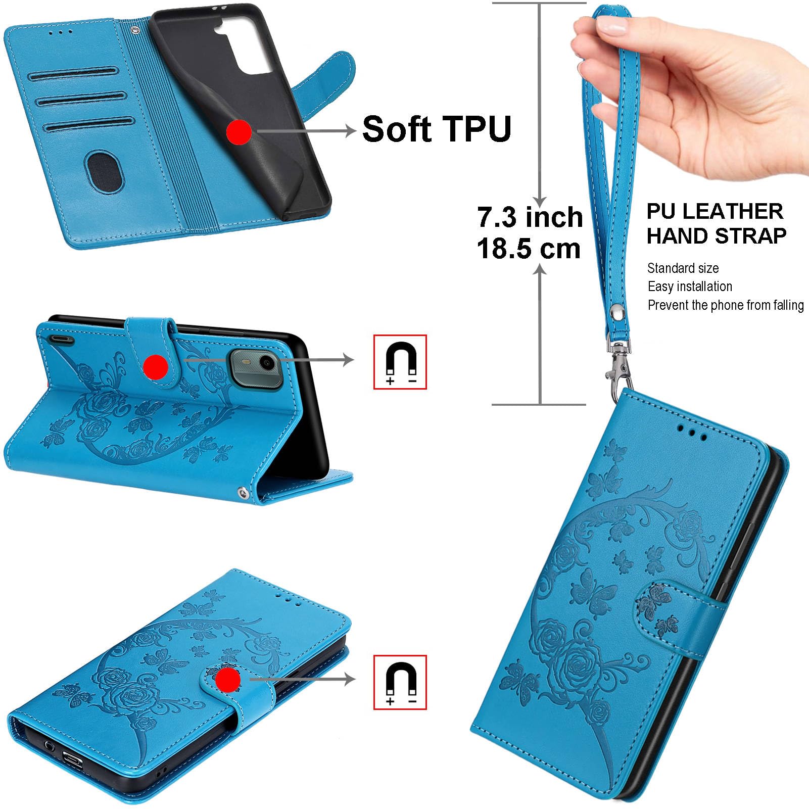 Cover in Pelle per Google Pixel 9a (con funzione supporto) – TORRO IT