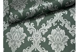 J1280: Transform Walls with Enchanting Damask Peel-and-Stick Wallpaper