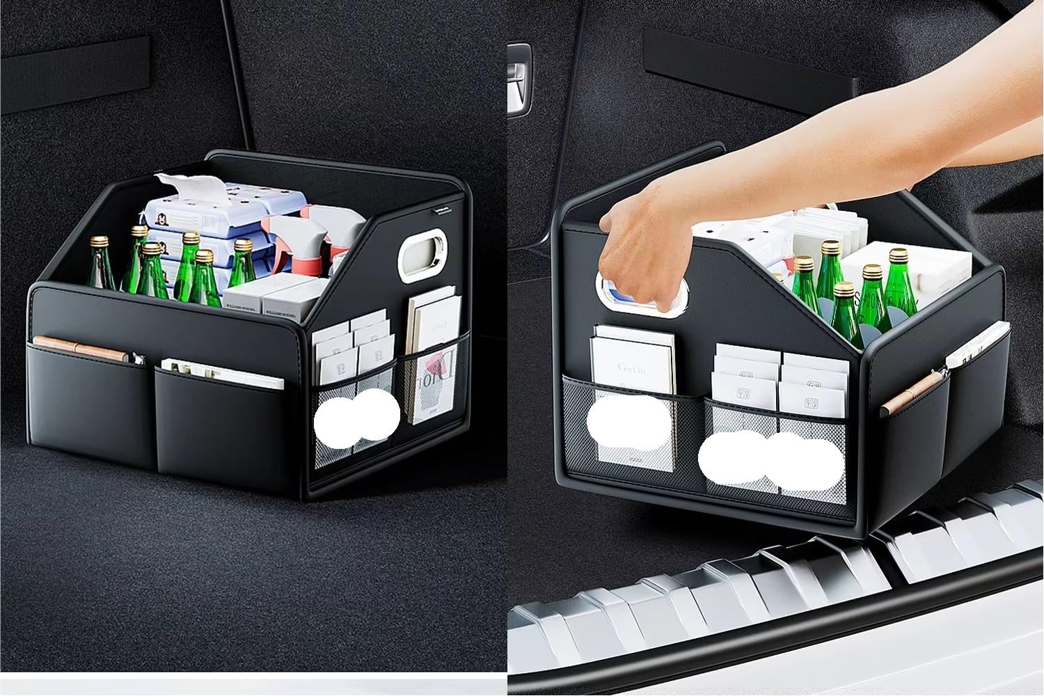 Organizador Maletero Coche Plegable Caja Almacenamiento Universal Para SUV Sedanes Camiones Capacidad 22,5 L