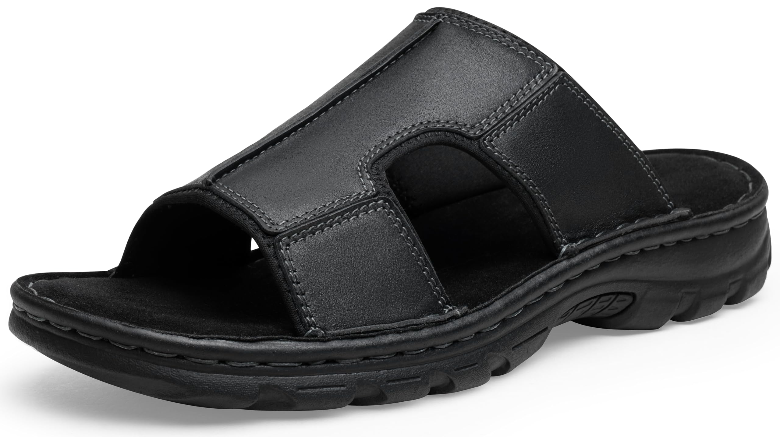 Sandals for Men Leather Slip on Mens Sandals Outdoor Men's Beach Slide Slippers