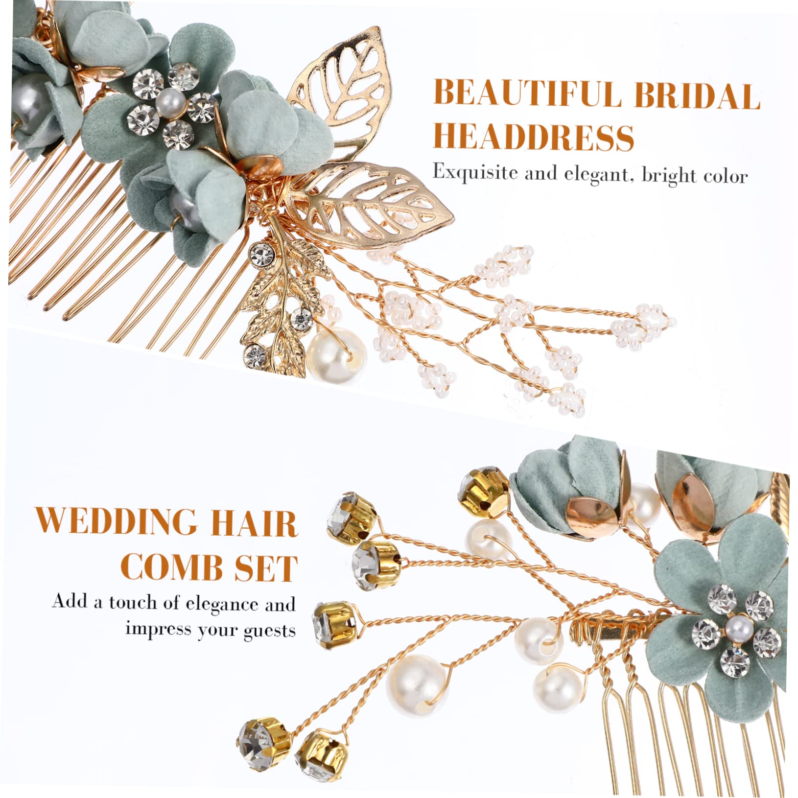 Beavorty 6 Juegos De Elegantes Para El Pelo De Boda Para Mujer Accesorios Para El Cabello Con Palillos Y Horquillas Para Ocasiones Formales.