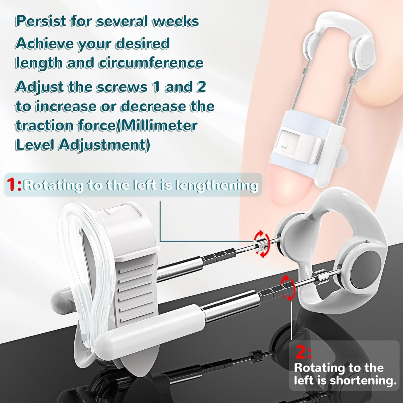 Extenseur de Pénis Masculin Pompe à Pénis, Exerciseur de Pénis Masturbeuse l'agrandissement du Pénis Sextoys Adultes for Hommes