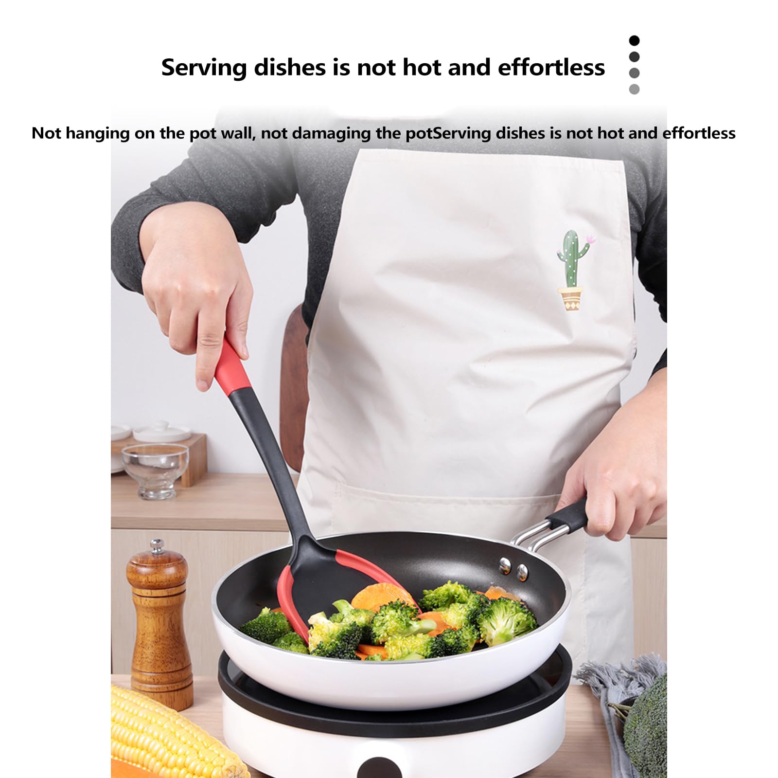 Küchenhelfer, Silikon Küchenutensilien Kochutensilien Set, Hitzebeständiger Schwarz Kochbesteck Kochgeschirr Mit Pfannenwender Für Kochen Backen, Gesund & Antihaft, Spülmaschinenfest 7 Stück