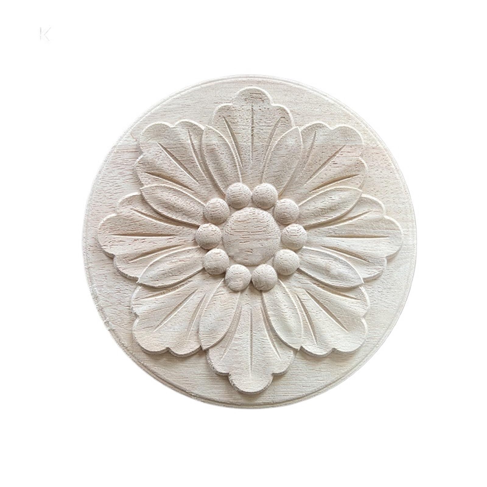 Appliques en bois sculptées haut de gamme pour l'ornement d'une porte de chambre