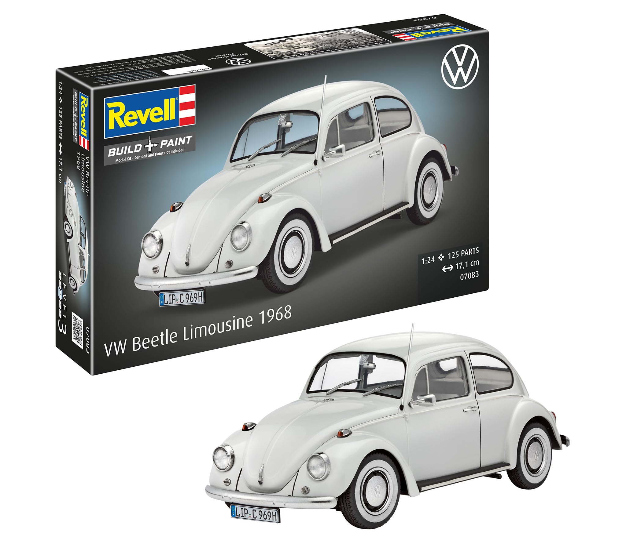 New Revell - VW Beetle Limousine 1968 1:24 Model Kit - 07083