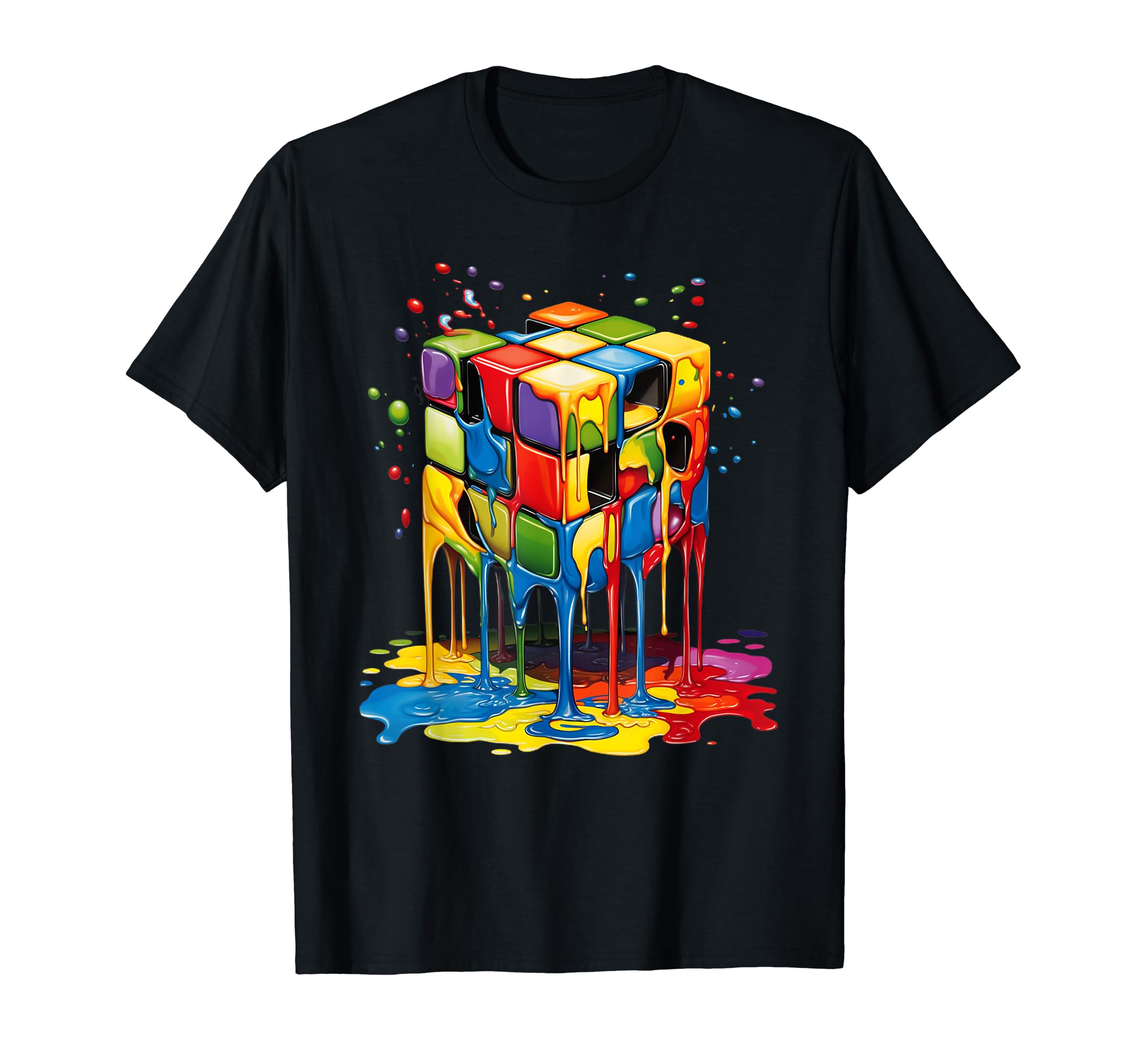 Melting Cube Colorful Awesome Graphic Gift For Men Women Kid T-Shirt