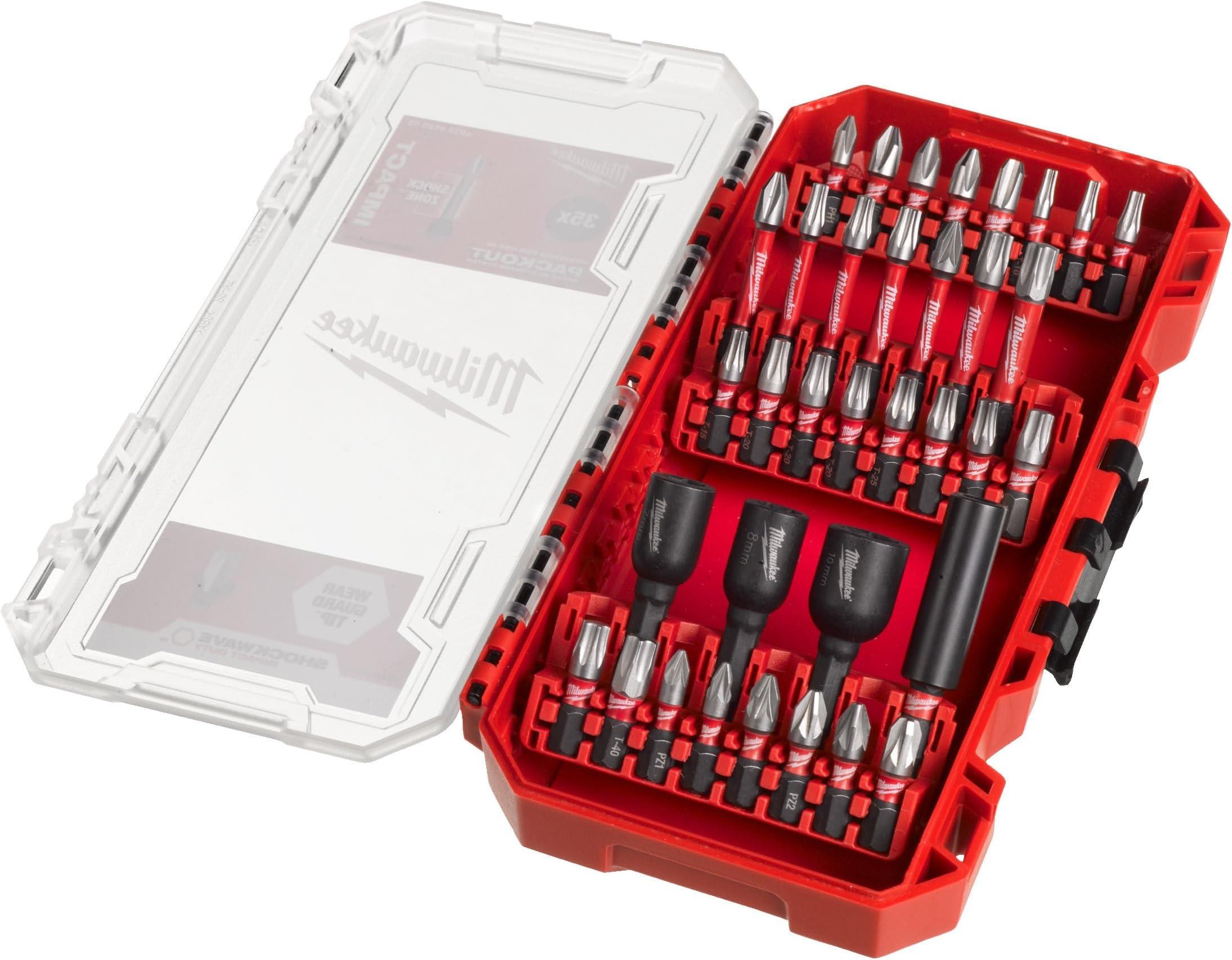 4932430905 Shockwave Impact Bits and Nut Drivers Set (33 Piece), Red