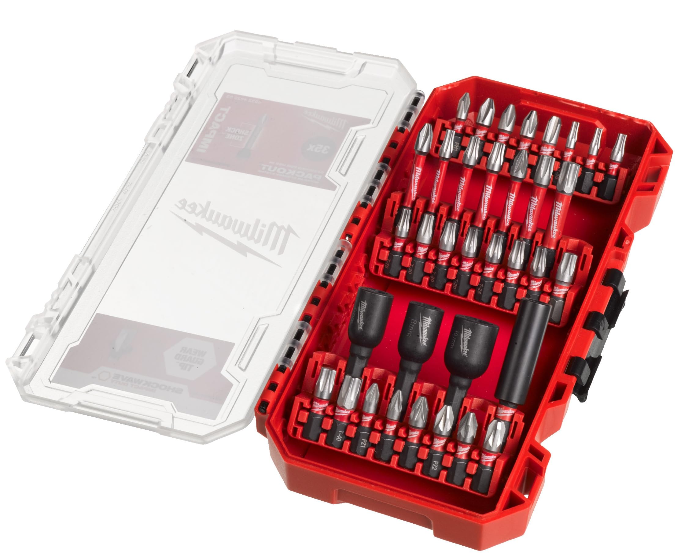4932430905 Shockwave Impact Bits and Nut Drivers Set (33 Piece), Red