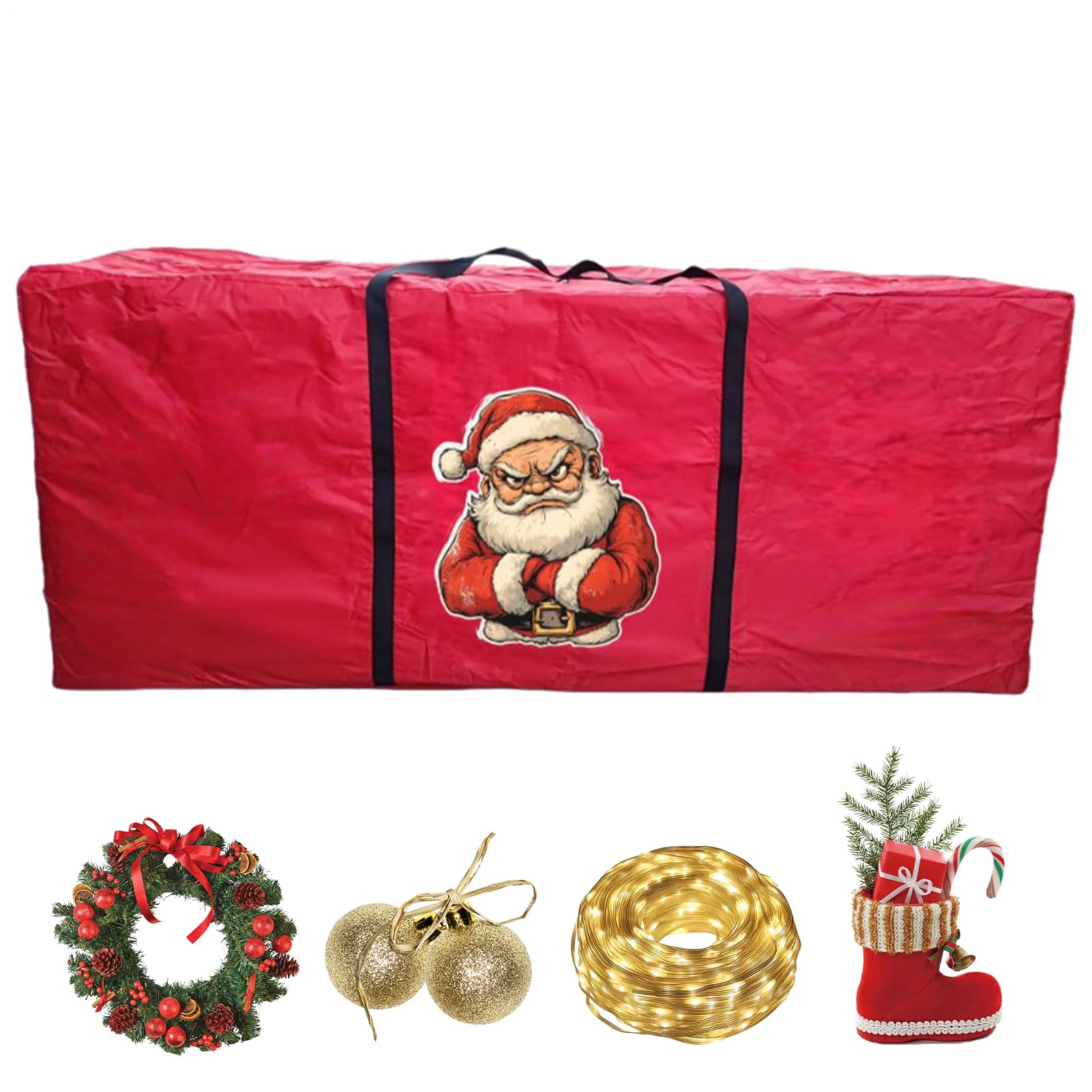 Rangement pour arbres de Noël boîte de rangement pour décorations et grande guirlande