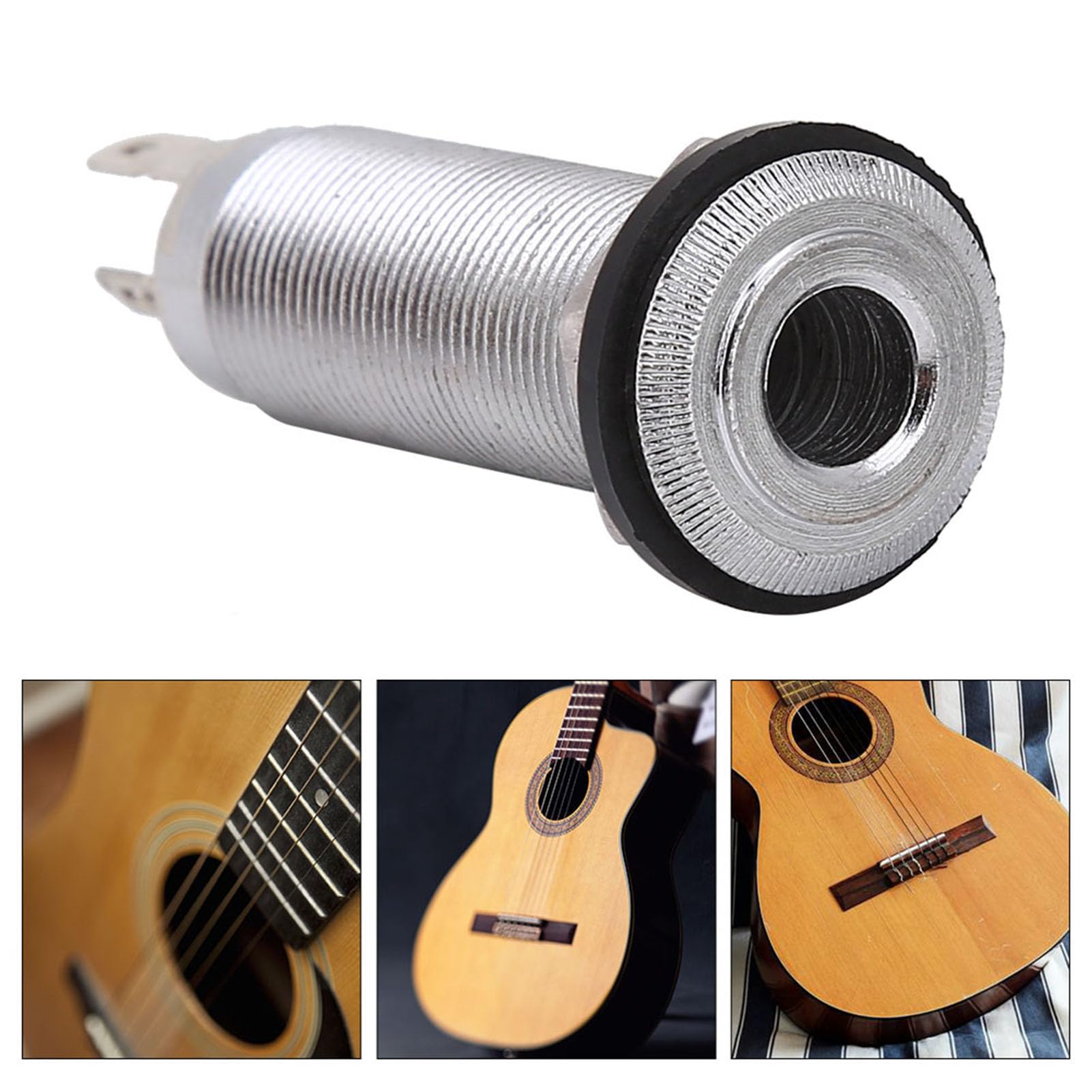 Musiclily 1/4 "Jack Di Ingresso Chitarra Femminile Presa Mono TS - Foto 4