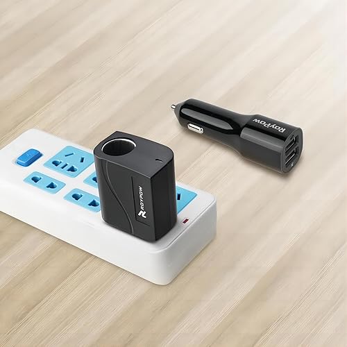 Miniatura 6 de RoyPow Convertidor de CA a CC Transformador de fuente de alimentación 2A/24W Adaptador AC/DC 110V/120V a 12V Enchufe para encendedor de cigarrillos