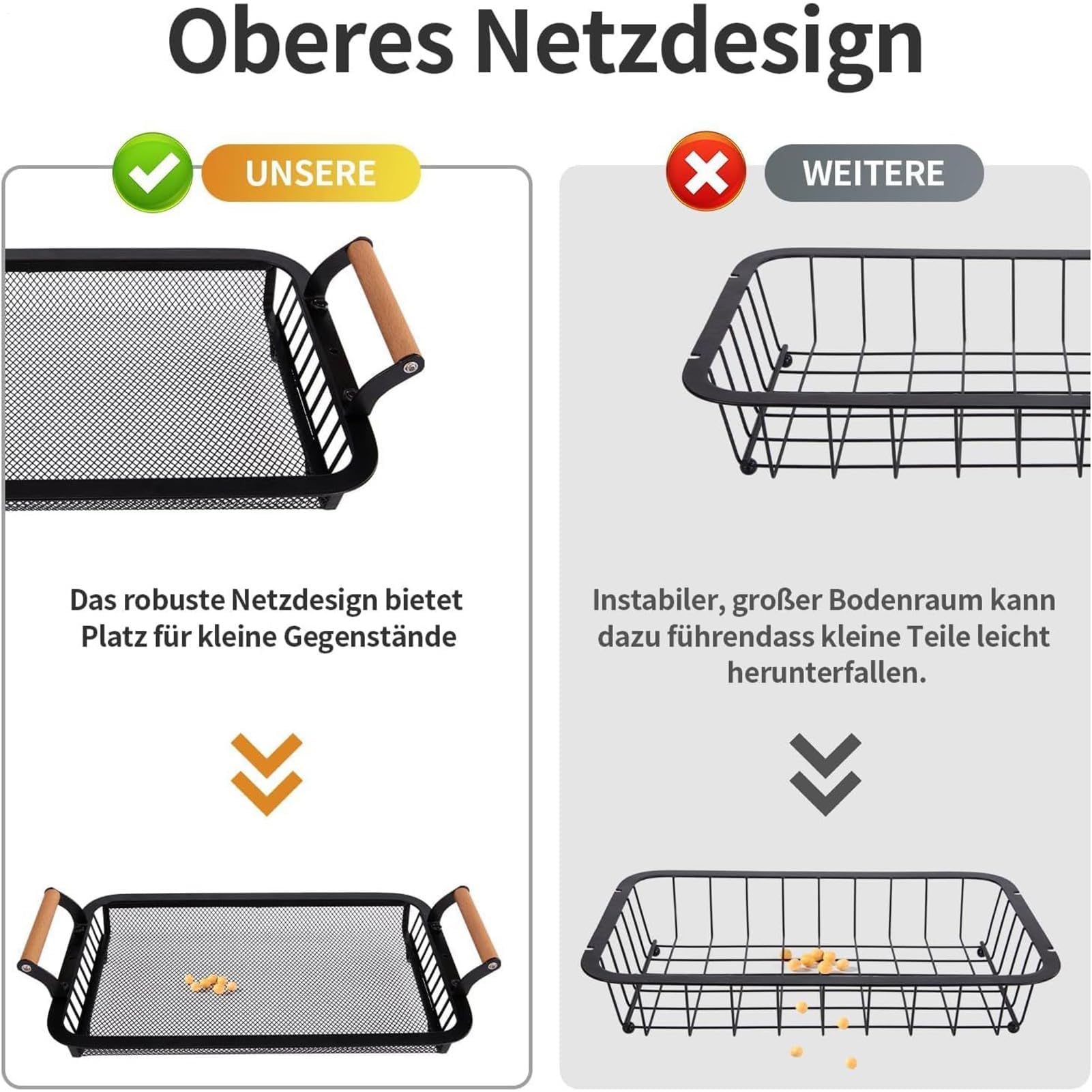3-poziomowy metalowy stojak na owoce z wieszakiem na banany styl wiejski przechowywanie drutu do kuchni wielofunkcyjny ekspozytor na owoce i warzywa 45 x 36,8 x 21,8 cm
