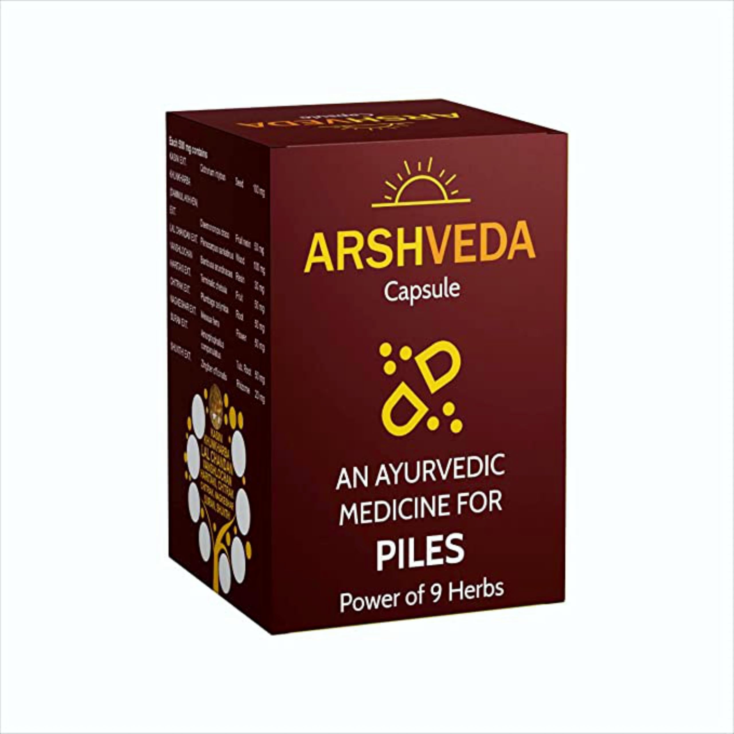 ArshVeda Capsules – Natural Remedy from Hemorrhoid Pain, Bleeding & Inflammation with blend of Natural Herbs | Relieves Itching | Reduces Swelling | Reduces Pain | Promotes Healing-image-36