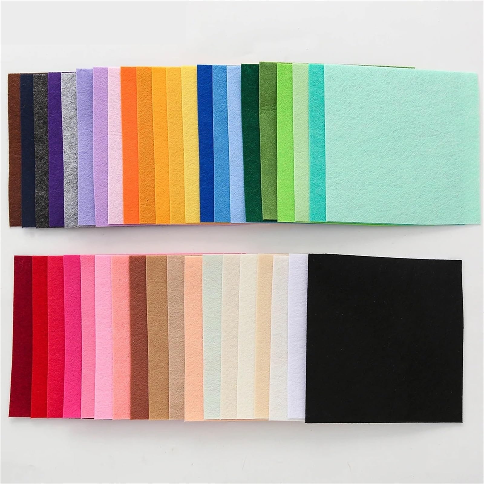 40 Stück bunte Vliesstoffe aus Filz für DIY Patchwork