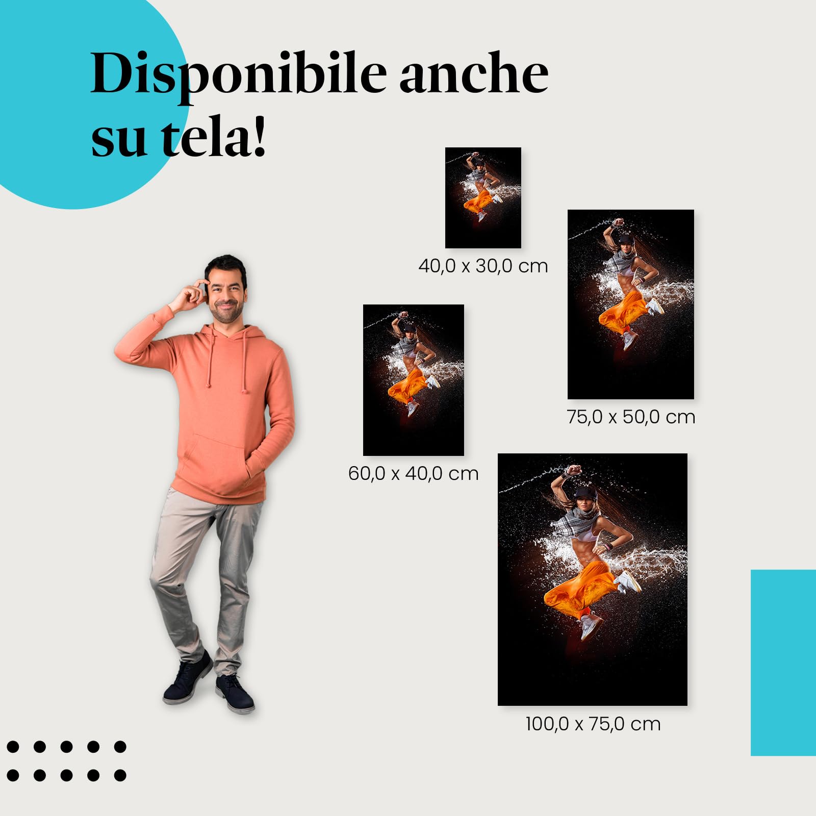 Postereck - 1936 - Hip hop, danza, musica, sport, acqua, donna, ballerina - Decorazione da Parete, Stampa Fotografica, Ideen Regalo, Stampa d'Arte - Tela - 100,0 cm x 75,0 cm