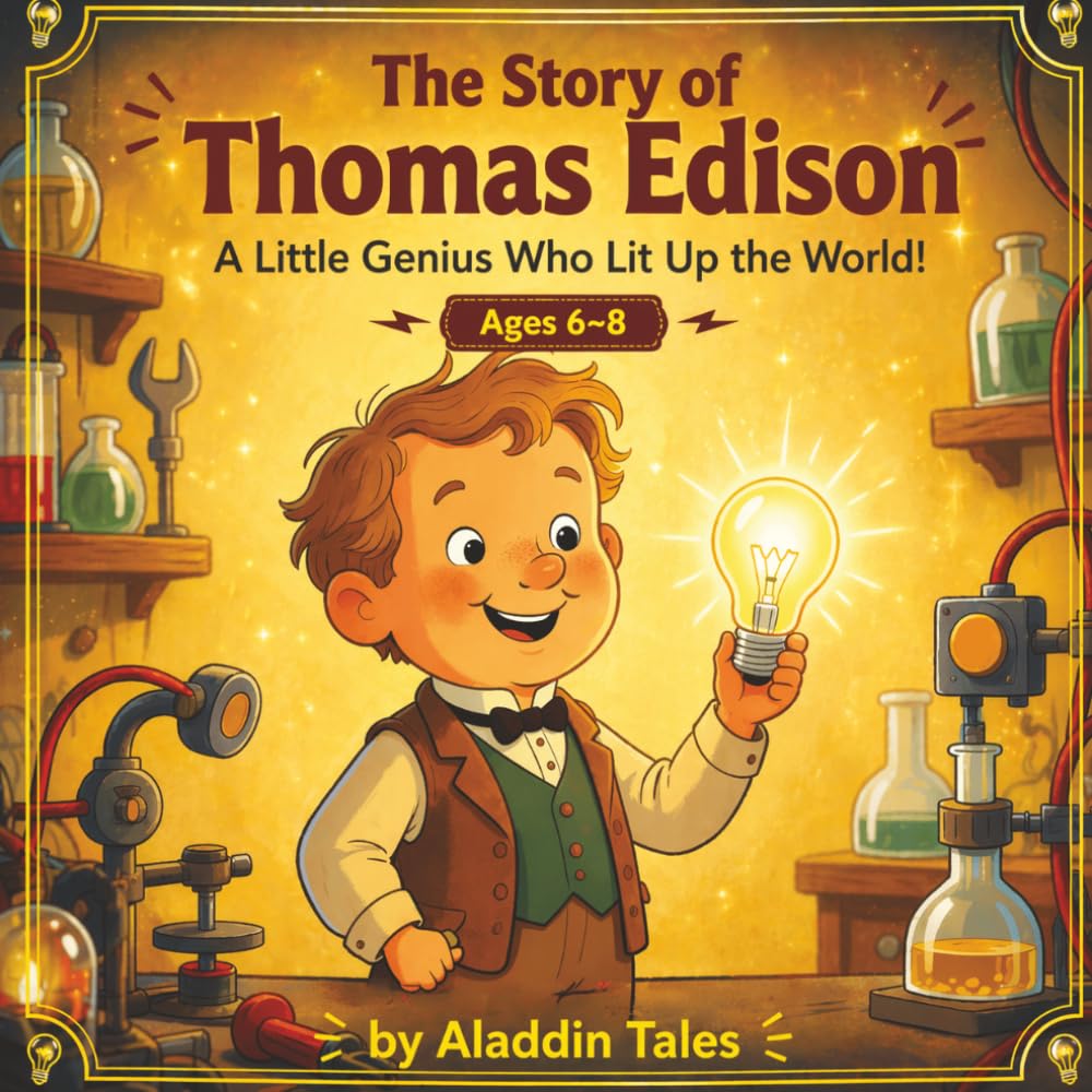 The Story of Thomas Edison for Kids: How a Curious Boy Lit Up the World with His Ideas (The Story of… for Kids Series)