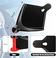 Vista 6 de Dreyoo 4 Pcs Car Hose Guide, Tire Hose Roller for Car Washing, Detailing Tire Hose Guide Preventing Pressure Washer Hose Stuck Under The Wheels