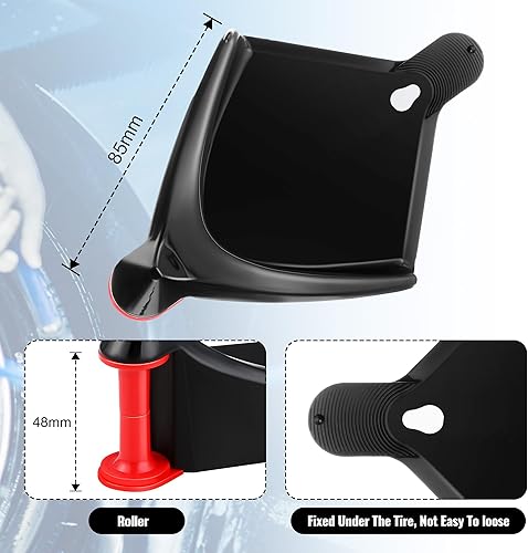 Miniatura 6 de 4 piezas guía de manguera de automóvil, rodillo de manguera de neumático para lavado de automóviles, guía detallada de manguera de neumáticos para