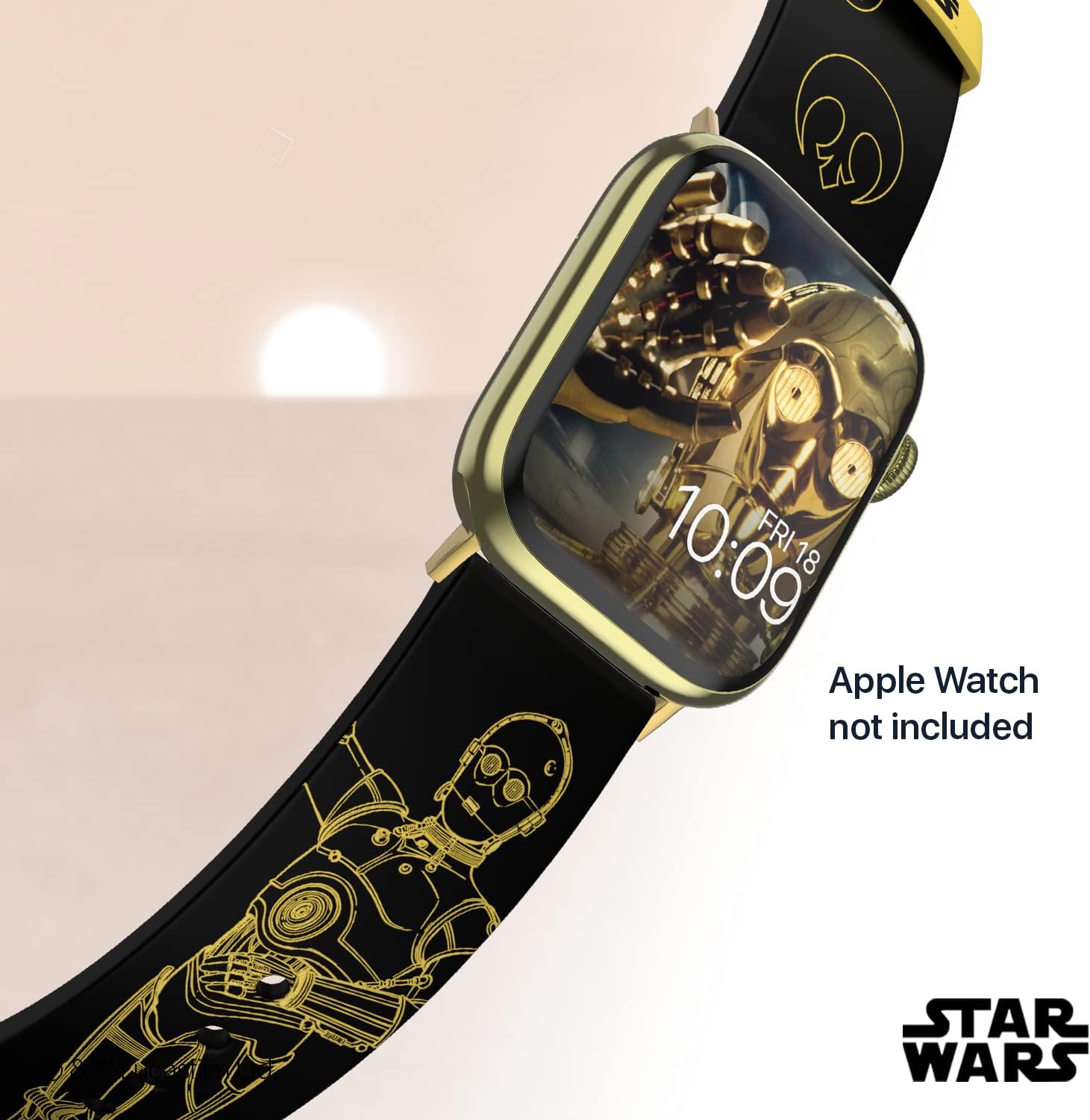 MobyFox Star Wars - C-3PO Droid Blueprints Cinturino Smartwatch - Licenza Ufficiale, Compatibile con Ogni Dimensione e Serie di Apple Watch (Orologio Non Incluso) MobyFox Star Wars - C-3PO Droid Blueprints Cinturino Smartwatch - Licenza Ufficiale, Compatibile con Ogni Dimensione e Serie di Apple Watch (Orologio Non Incluso)