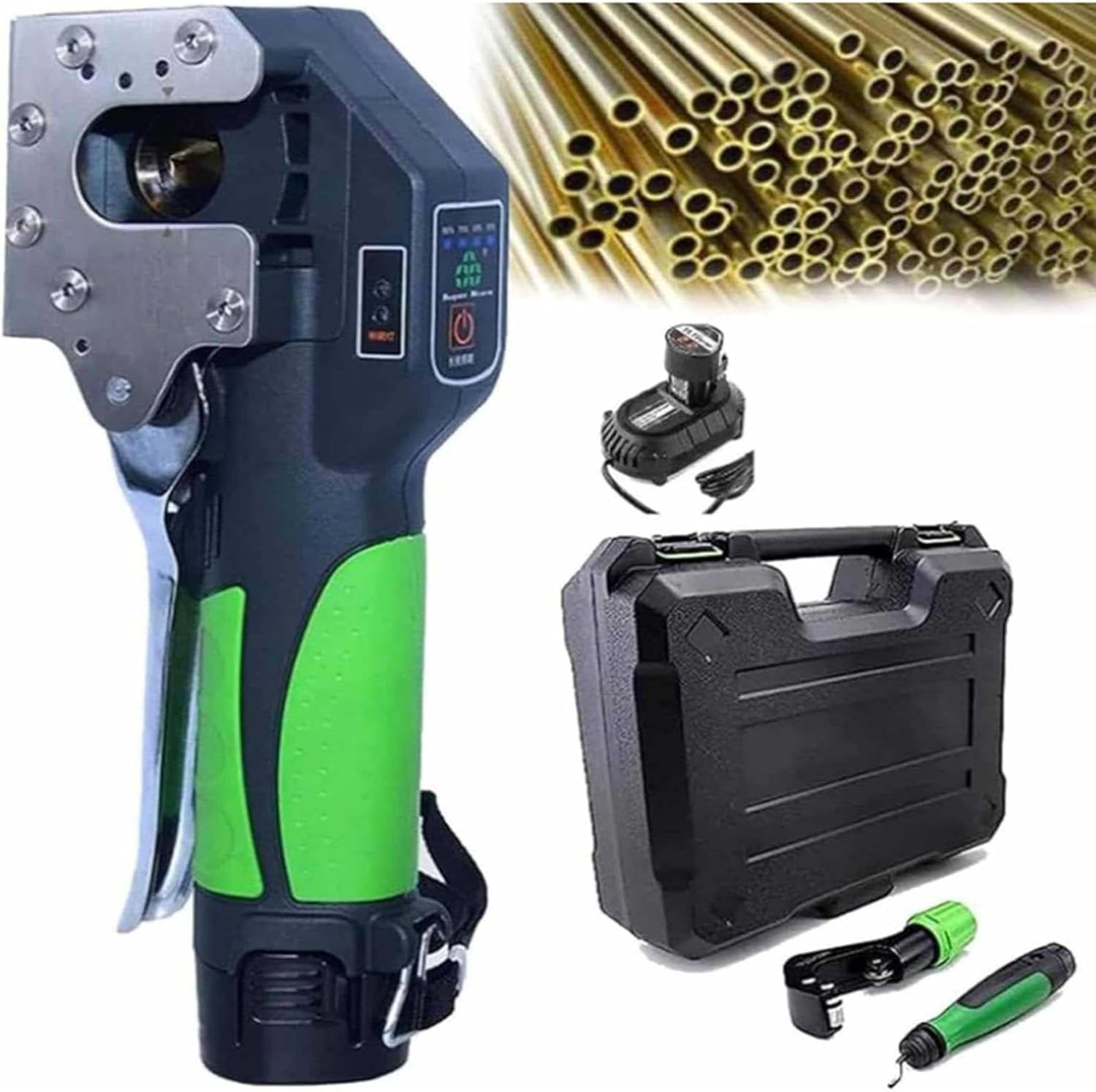 Pipe Flaring Tool Kit, 5/8 Pieces - Imperial Pipe Flaring Kit - Aluminium, Copper, Brass Brake Kit for Copper Aluminum Pipe,5fixtures