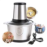 Processador Triturador Picador moedor de alimemto 2 litros em Inox Elétrico Carne Legumes vegetais 220 v 850w
