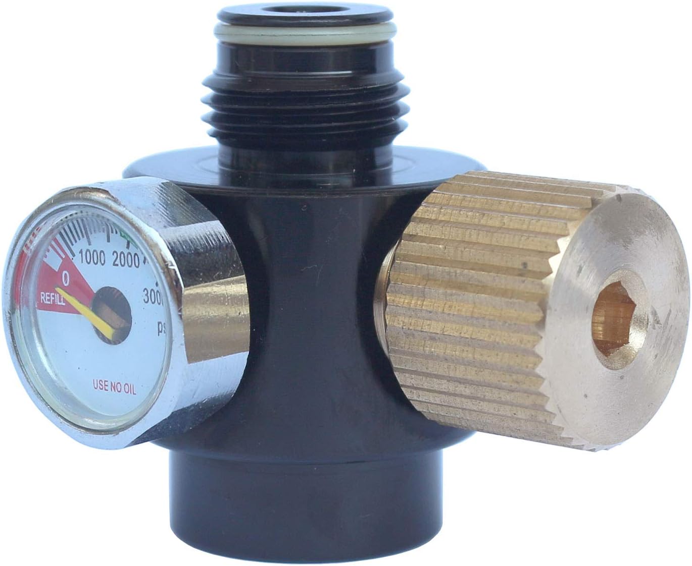 GFSP Co2 Adjustable Valve Paintball Tank Compressed Air Regulator Output 0-2000psi
