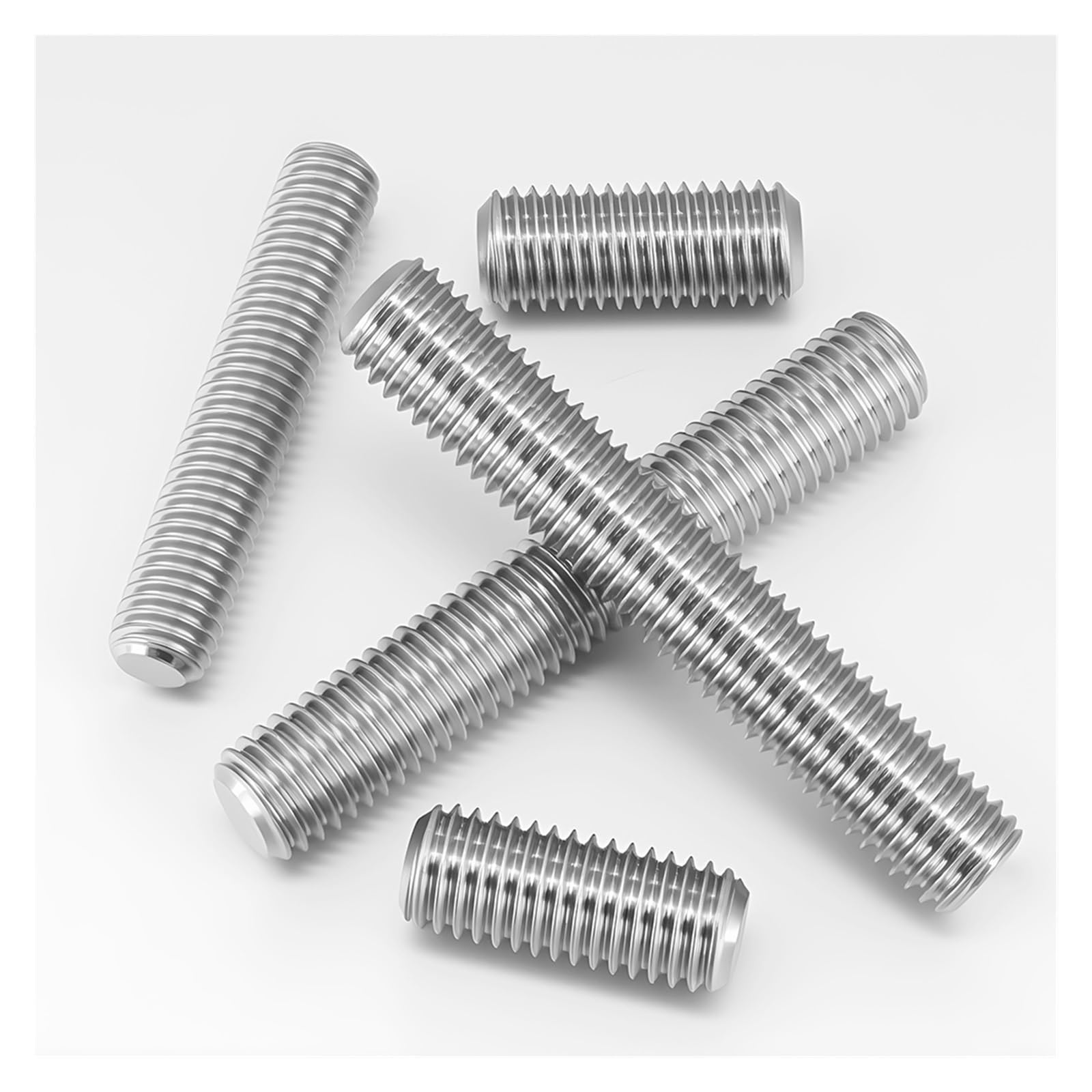 Varilla roscada de acero inoxidable, diámetro tornillo, perno sin cabeza completamente métrico, varillas roscadas, tornillos(300mm,M12 (2pcs))