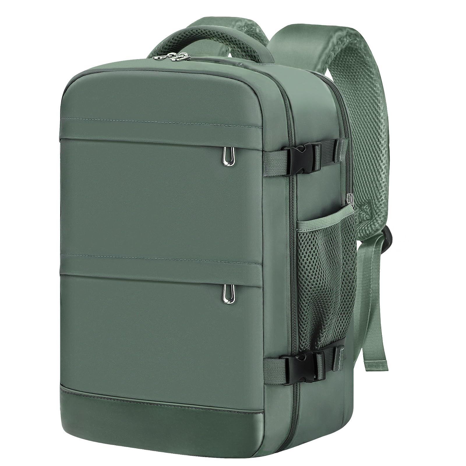 KIRFEIHT Bagage Cabine 40x20x25 20L pour Ryanair - Sac à Dos de Voyage pour compagnies aériennes - Bagage à Main Avion - Vert