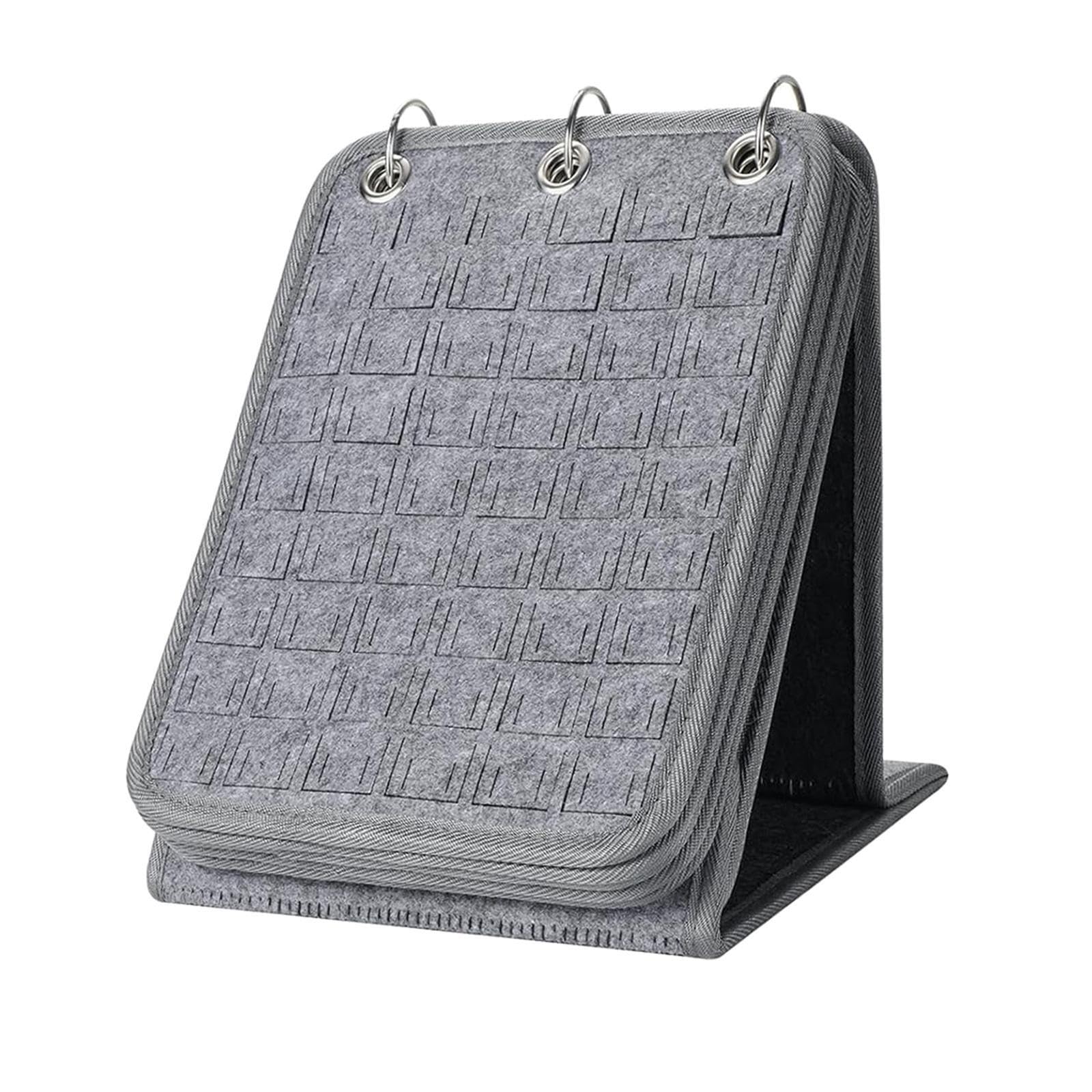 Przenośna przypinka z 3 elementami do emaliowanych przypinek, 10 stylowych przegródek na broszki, szara, 25 x 21 x 21 cm – idealna dla kolekcjonerów i entuzjastów rękodzieła