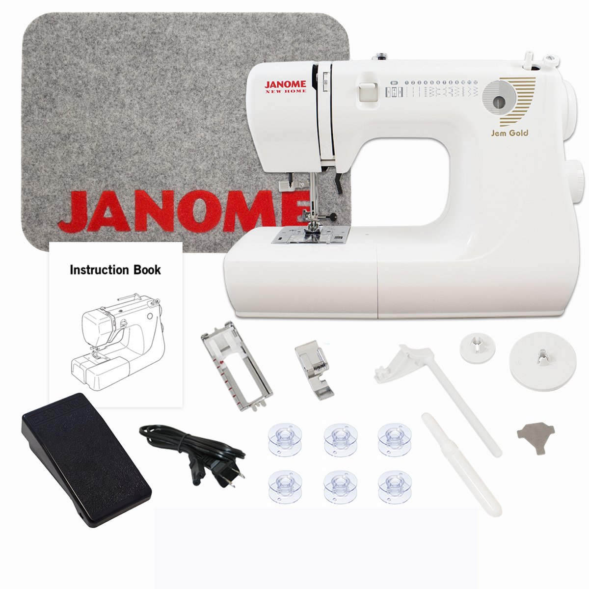 Buy Janome Jem Gold 660 Sewing Machine Includes Exclusive Bonus Bundle